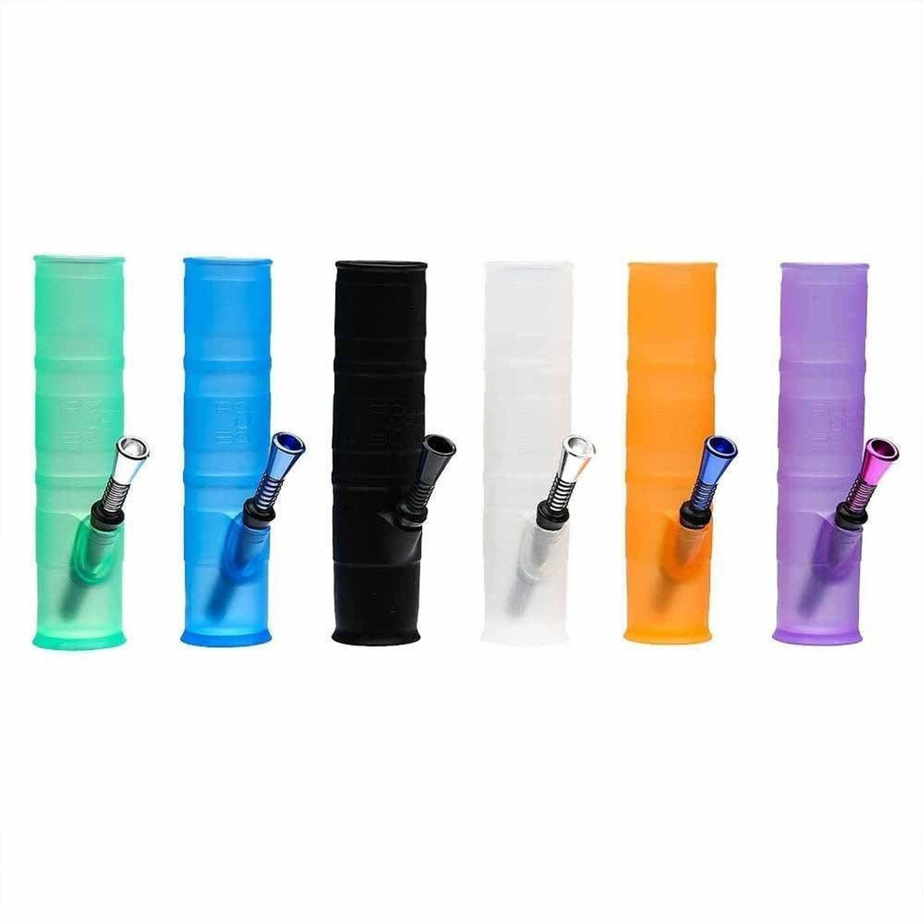 8" Foldable Silicone Bong - Assorted Luvbuds