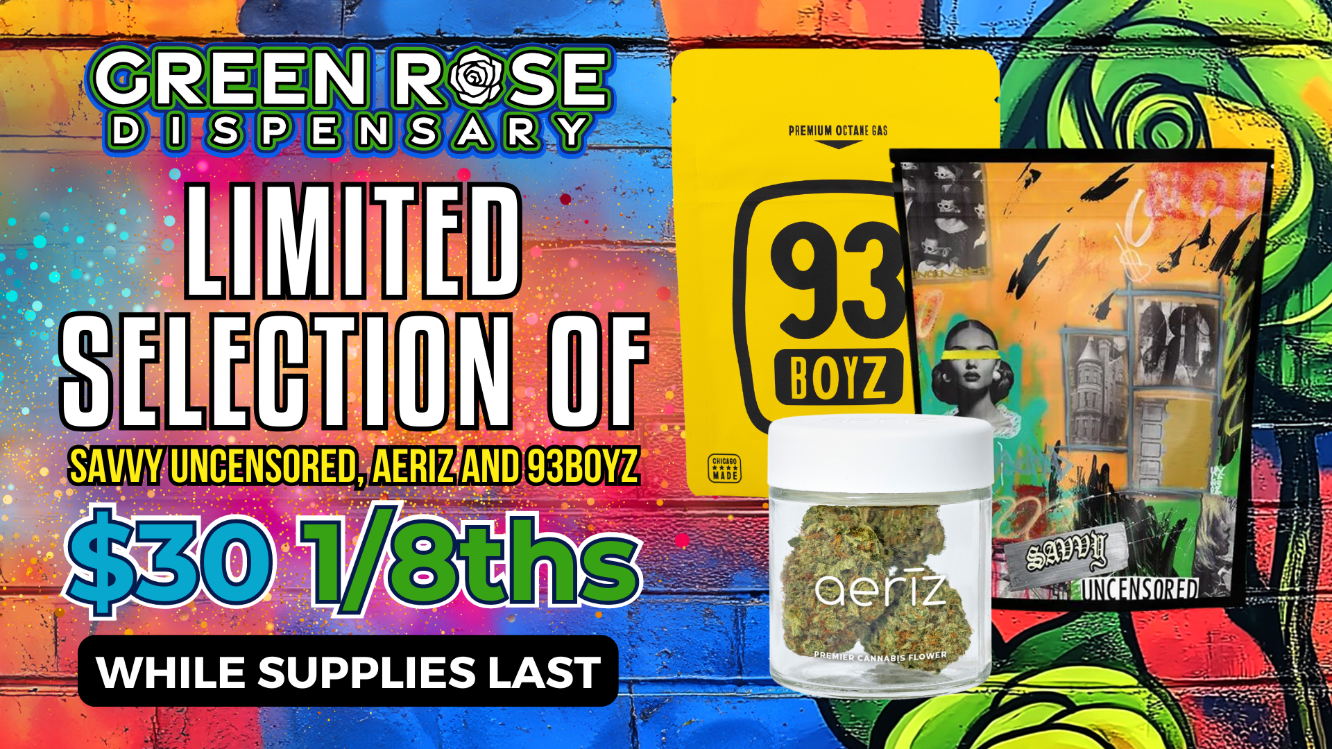 Cannabis Promo, Cannabis Sales, Cannabis Discounts, Cannabis on Sale, Selected Aeriz and Savvy Uncensored 3.5's for $30!