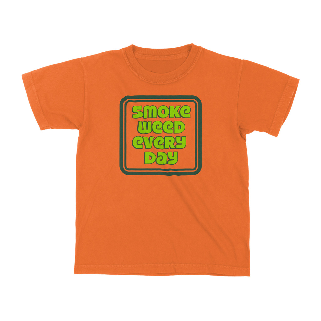 Orange-Smoke Weed Every Day T-Shirt Gage