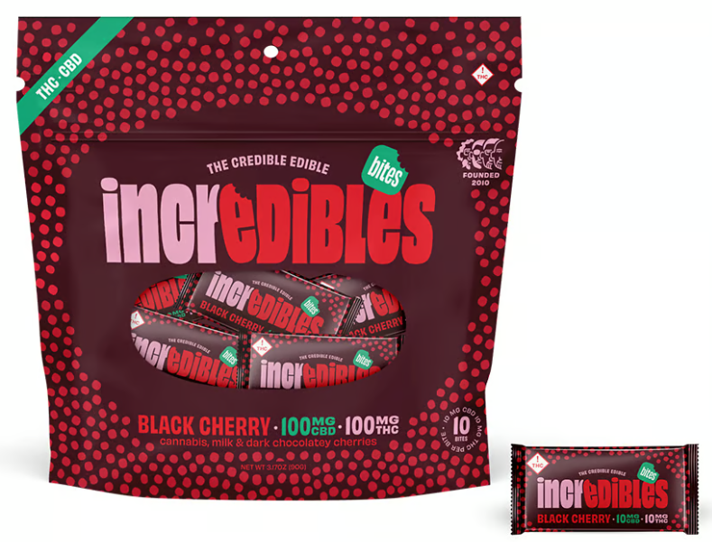 Black Cherry Bites 1:1 CBD incredibles