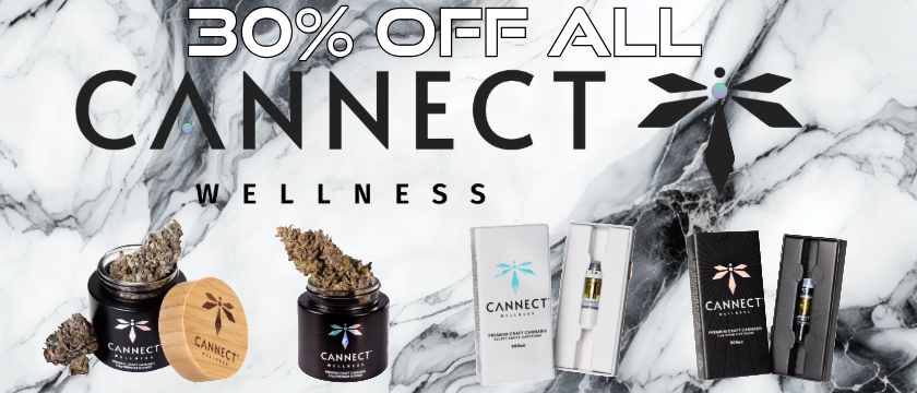 Cannabis Promo, Cannabis Sales, Cannabis Discounts, Cannabis on Sale, 30% off Cannect Wellness Flower