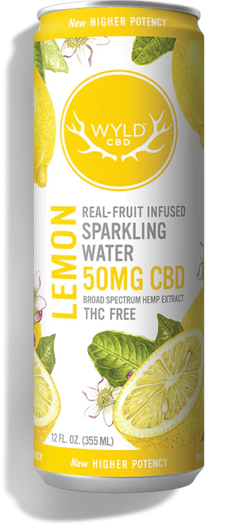 Wyld Lemon CBD Seltzer Drink CBD, 50mg