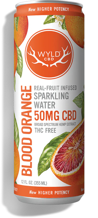 Wyld Blood Orange CBD Seltzer Drink CBD, 50mg