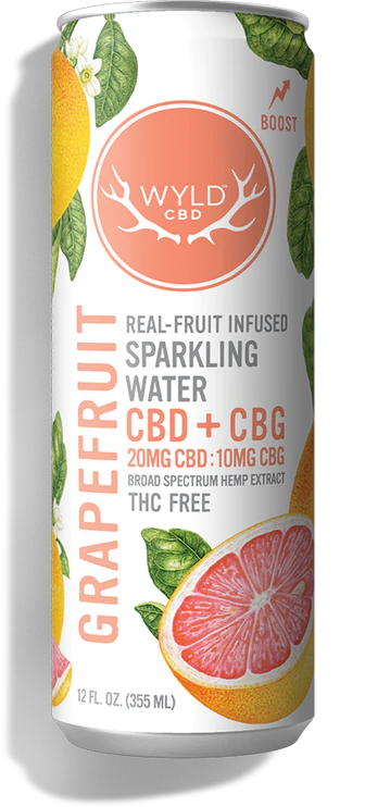Wyld Grapefruit CBD Seltzer Drink CBD, 20mg