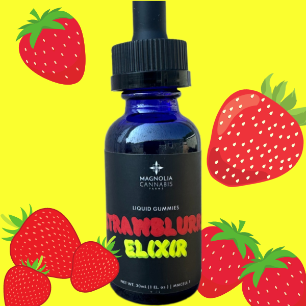 Liquid Gummies | Strawblurry Elixir Magnolia Cannabis Farms