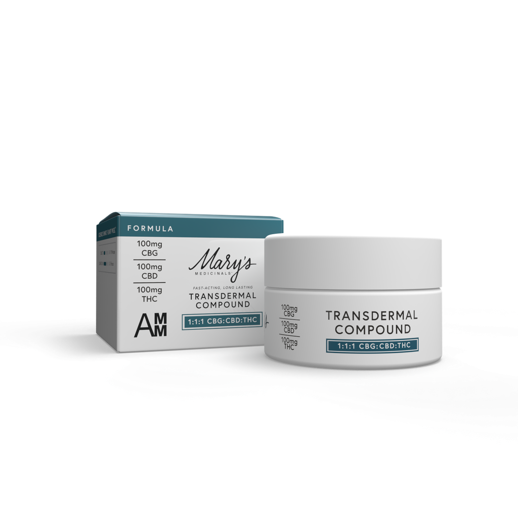 Transdermal Compound - Formula - 1:1:1 THC:CBD:CBG Mary's Medicinals