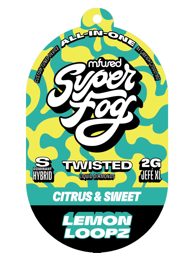 SuperFog Twisted Frut Punch Live Resin All-In-One Vape, 2g