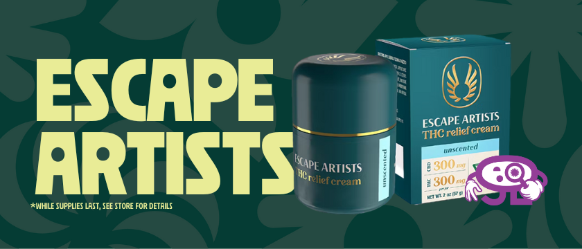 Cannabis Promo, Cannabis Sales, Cannabis Discounts, Cannabis on Sale, Joy's Highlight: Escape Artist 