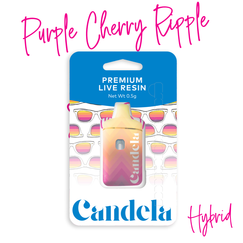 Purple Cherry Ripple Candela