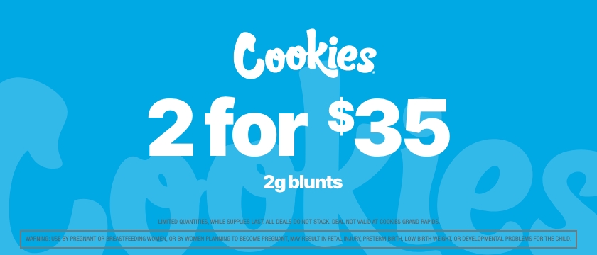 Cannabis Promo, Cannabis Sales, Cannabis Discounts, Cannabis on Sale, COOKIES 2G BLUNTS - 2 FOR $35