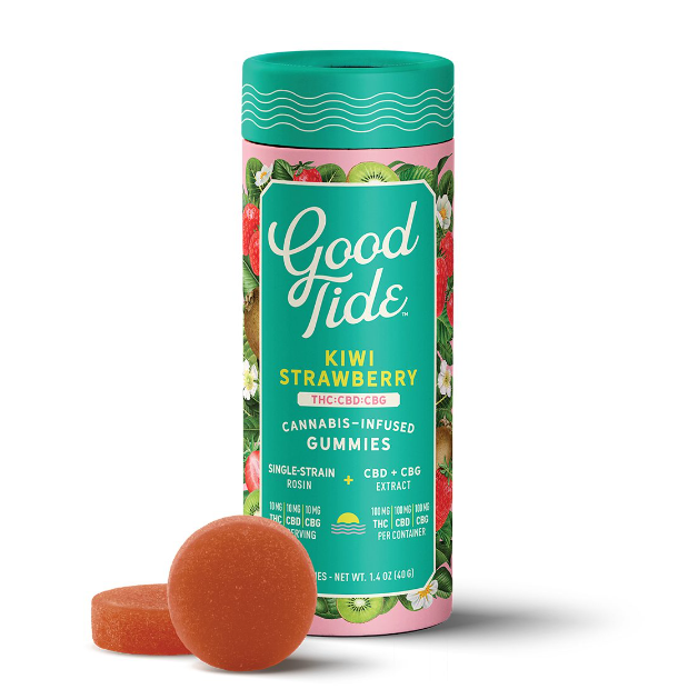 Buy Kiwi Strawberry 1:1:1 (THC:CBD:CBG) 100mg 10pk Gummies online