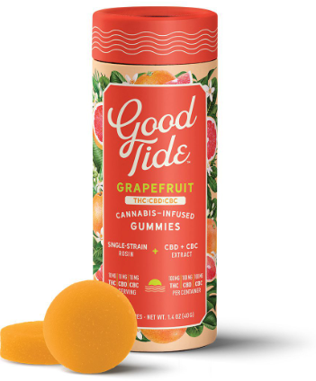 Grapefruit 1:1:1 THC:CBD:CBC Good Tide