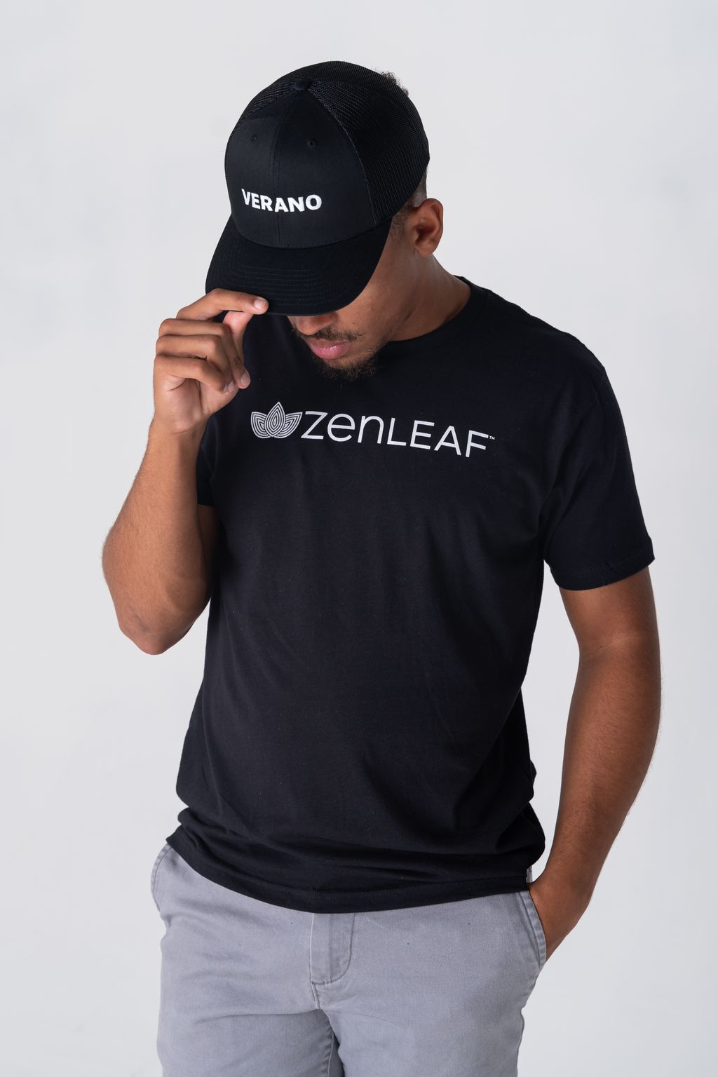 Verano Black Dap Cap Hat, Adjustable - image 2