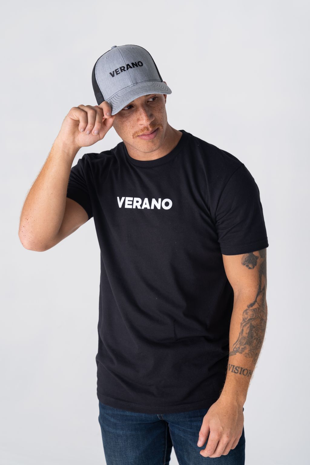 Verano Grey Dap Cap Hat, Adjustable