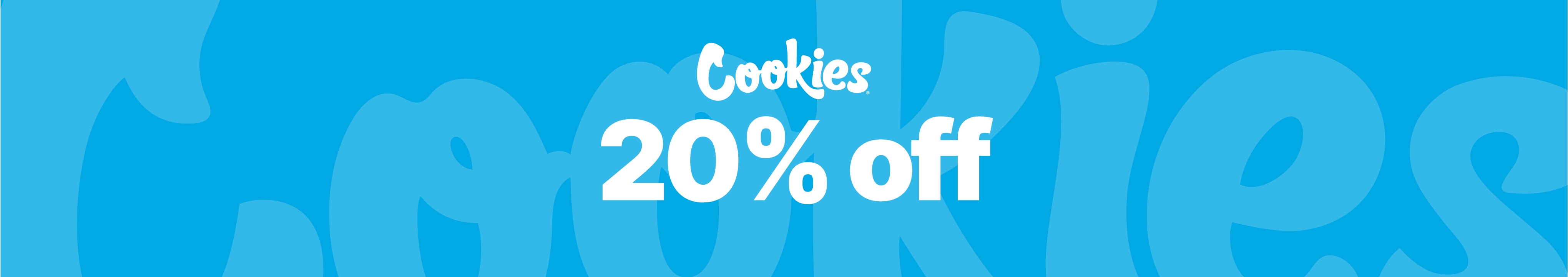 Cannabis Promo, Cannabis Sales, Cannabis Discounts, Cannabis on Sale, 20% Off Cookies