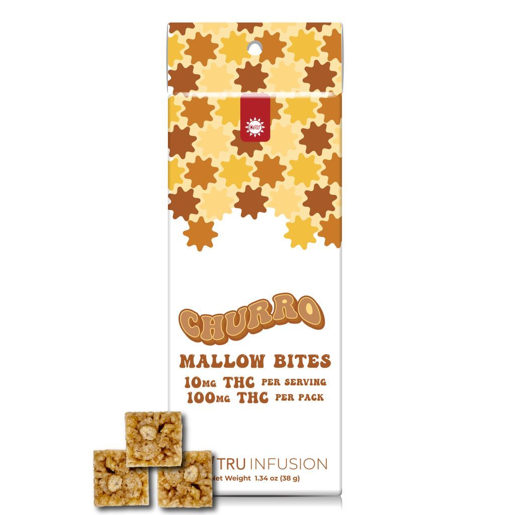 Tru Infusion Day Churro Mallow Bites Baked Goods Edible, 100mg, 10pk