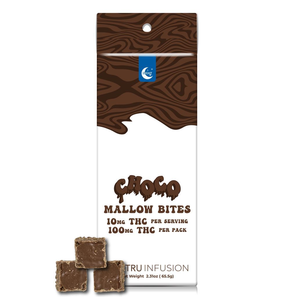 Tru Infusion Night Choco Mallow Bites Baked Goods Edible, 100mg, 10pk
