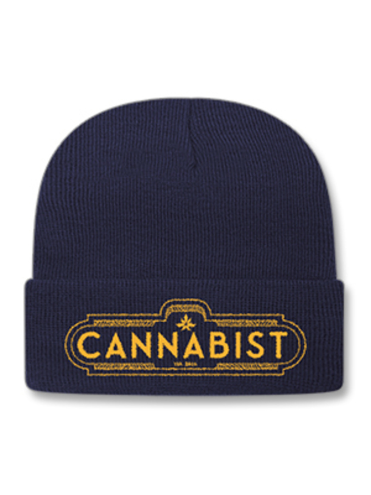 Navy Beanie Cannabist