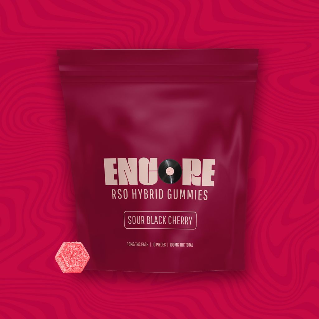 Sour Black Cherry RSO Soft Chews Encore 