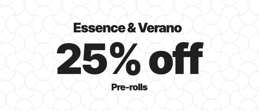 Cannabis Promo, Cannabis Sales, Cannabis Discounts, Cannabis on Sale, Swift Me Up - 25% Off Essence & Verano Pre Rolls! WEB