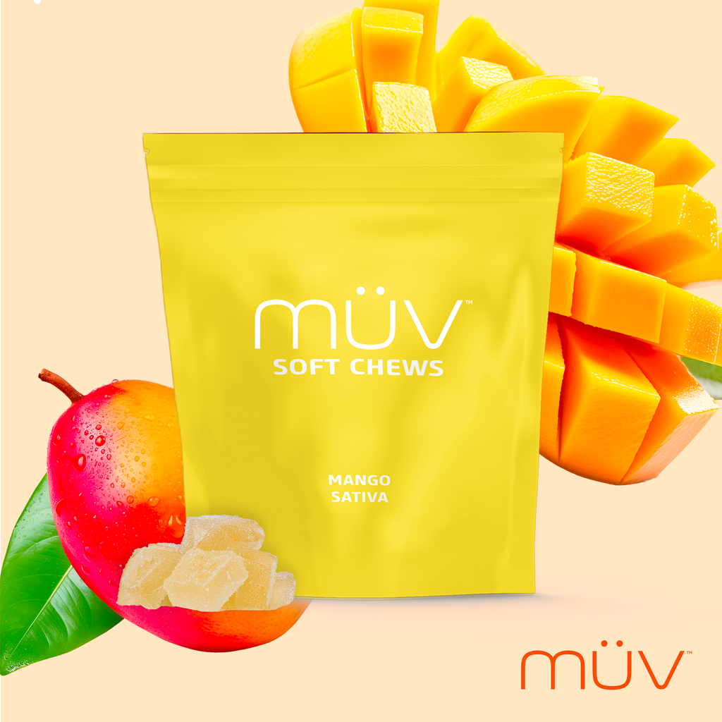 MÜV Mango Soft Chews Soft Chews Edible, 100mg, 10-Pack