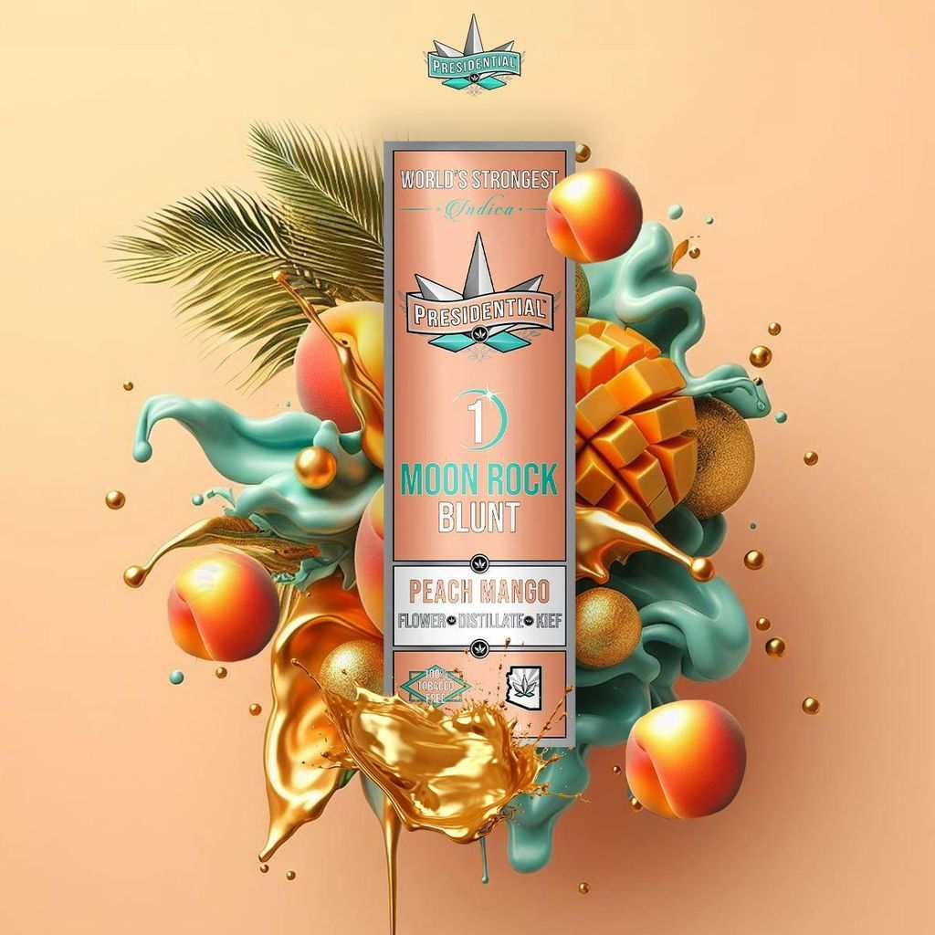 Presidential Peach Mango Infused Blunt Single Pre-Roll, 1.5g, 1pk