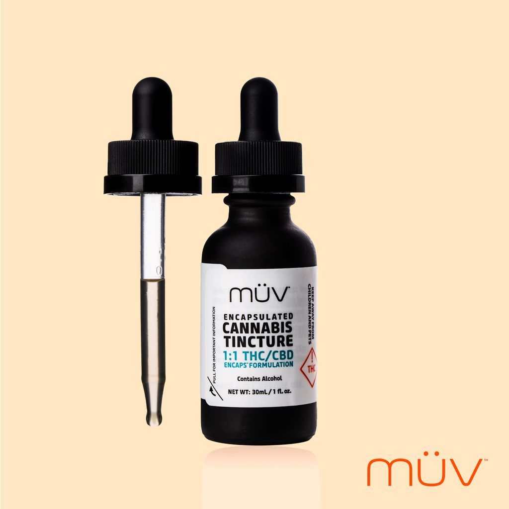 MÜV 1:1 CBD:THC Tincture Tincture Oral Product, 150mg (30mL)