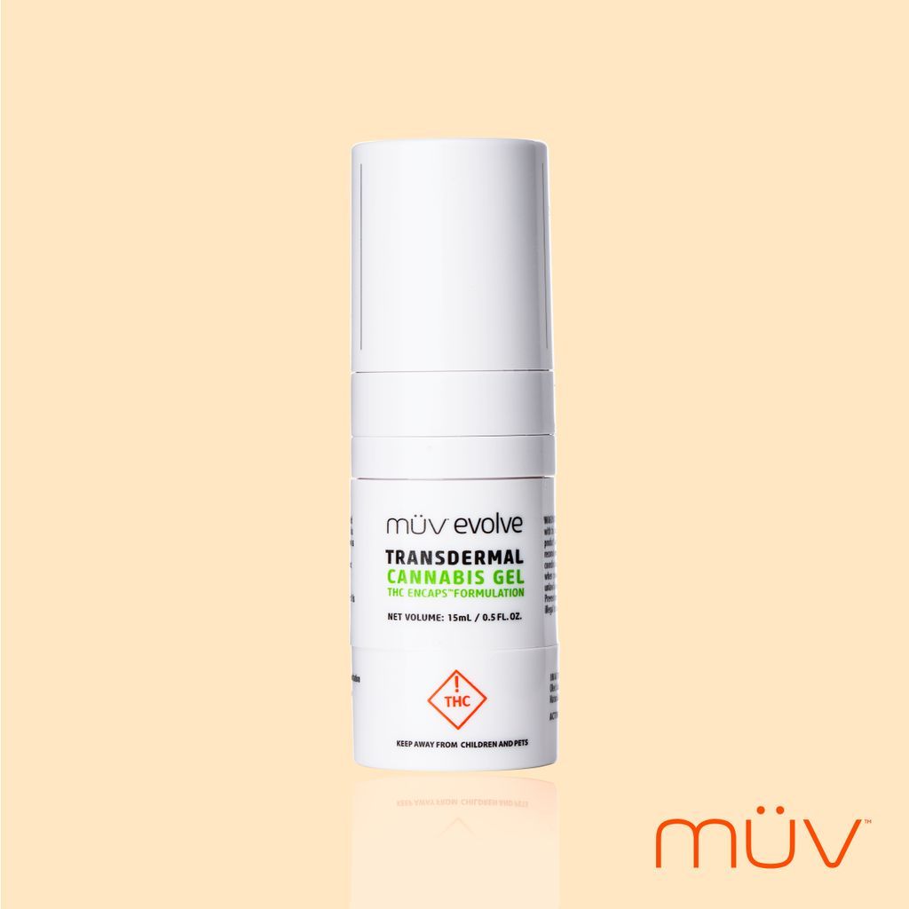 MÜV Evolve THC Gel Transdermal Gel Topical, 500mg