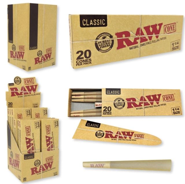 *Classic 1 1/4 20pk Cones 84mm/24mm Raw