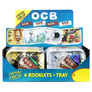 OCB | Metal Rolling Tray w/ Rolling Papers