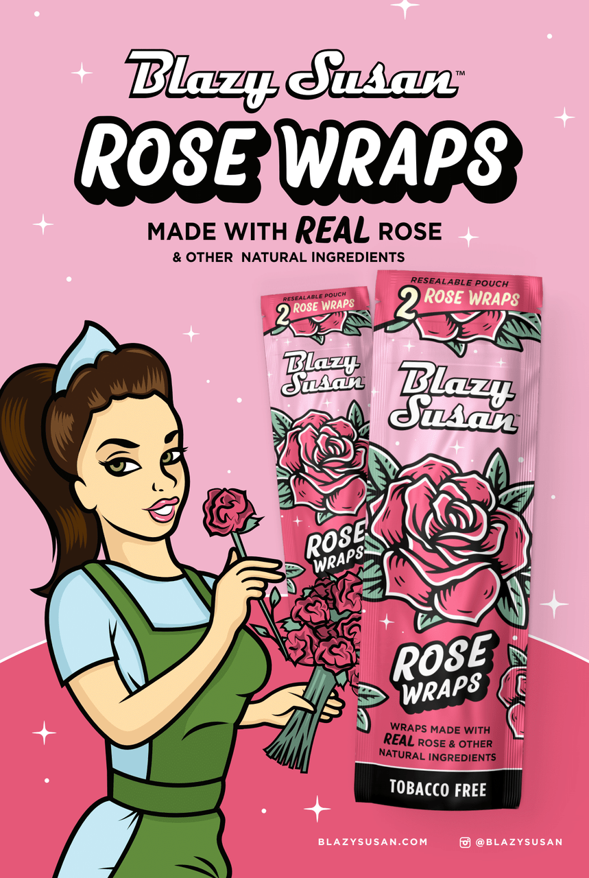 Natural Rose Wraps Blazy Susan Natural Rose Wraps Blazy Susan