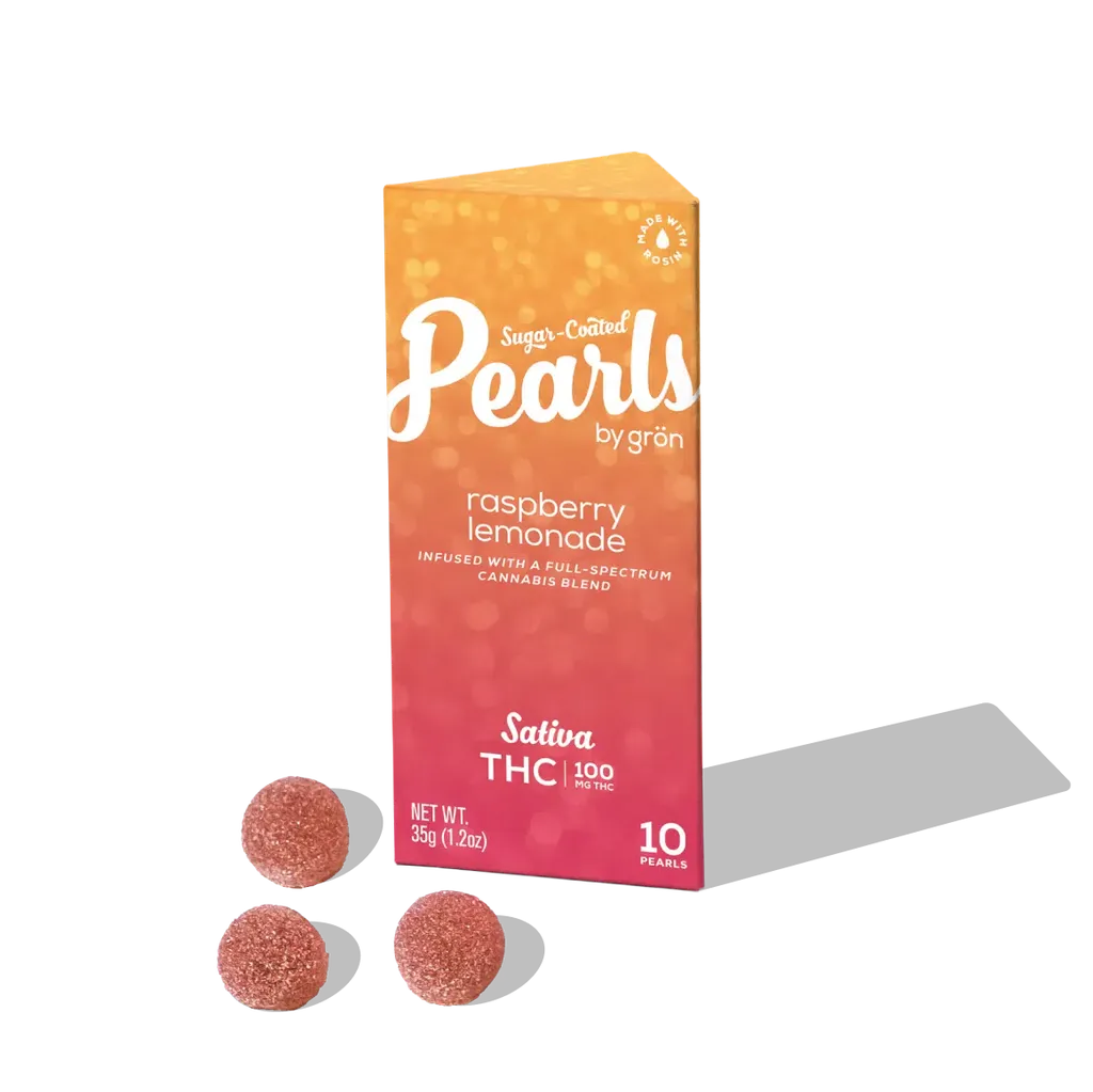 Gron Raspberry Lemonade Pearls | 10 Pack 100mg | 10mg ea