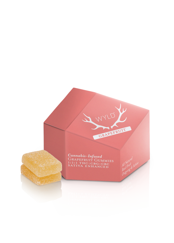 Wyld Grapefruit 1:1:1 THC:CBG:CBC | 10 Pack 100mg | 10mg ea