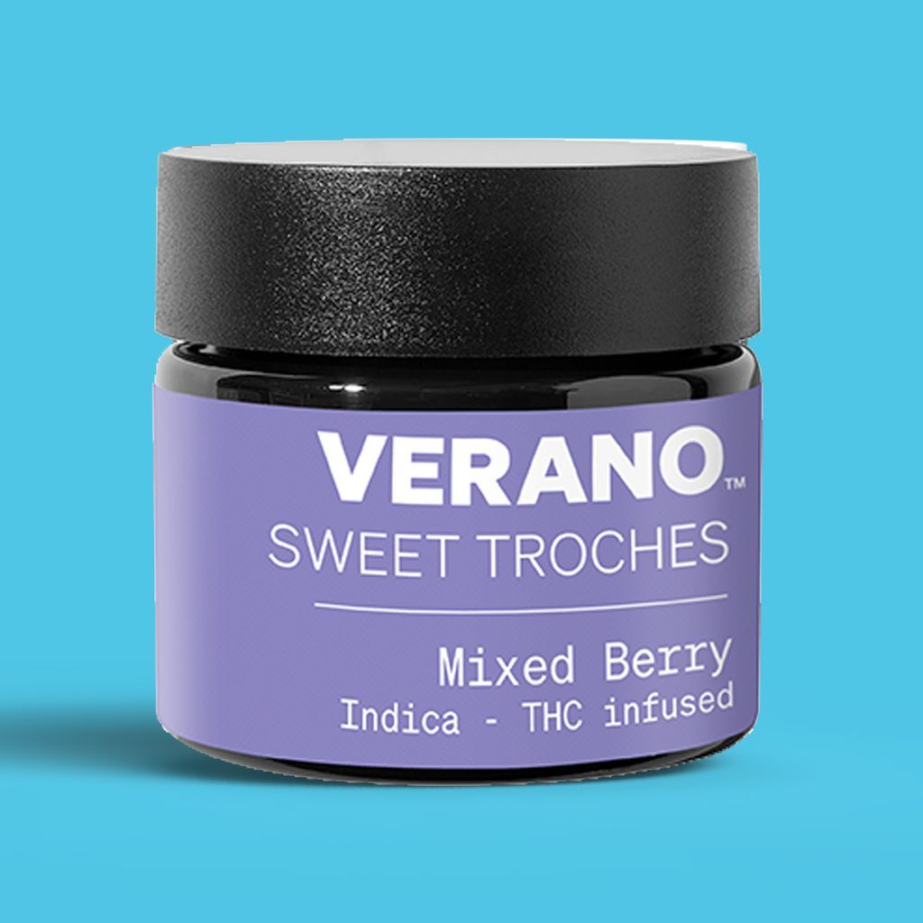 Verano Mixed Berry Troches Distillate Sweet Troches, 100mg, 10pk