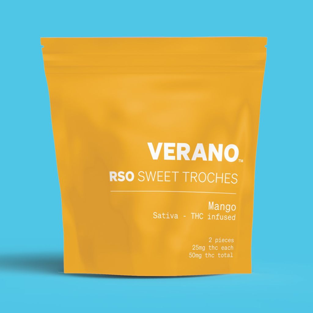 Verano Mango RSO Troches RSO Sweet Troches, 50mg, 2pk