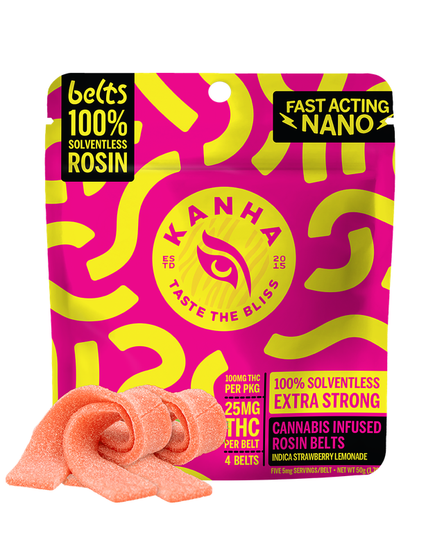Strawberry Lemonade Live Rosin Belts Kanha