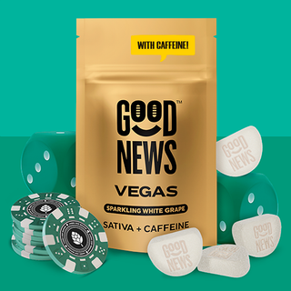 Sparkling White Grape Vegas W/ Caffeine Good News