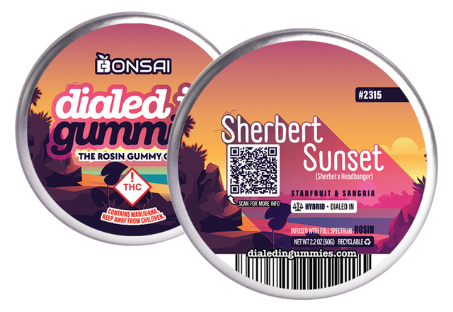 Sherbert Sunset Gummies Dialed In