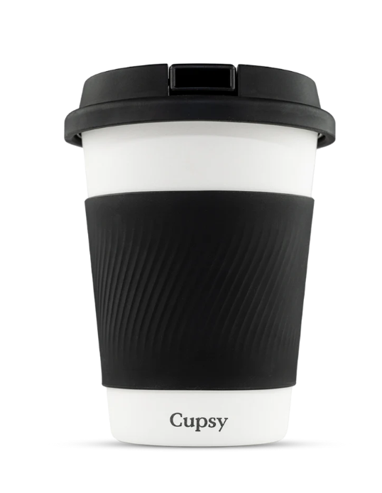 Cupsy Discreet Water Pipe | Black/White