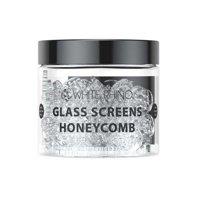 Honeycomb Glass Screens White Rhino