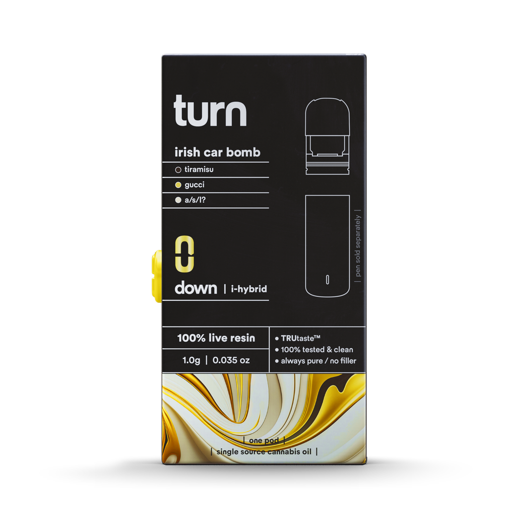 Turn Irish Car Bomb Live Resin Pod Vape, 1g