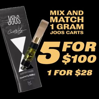 Cannabis Promo, Cannabis Sales, Cannabis Discounts, Cannabis on Sale, Joos 5 for 100 1