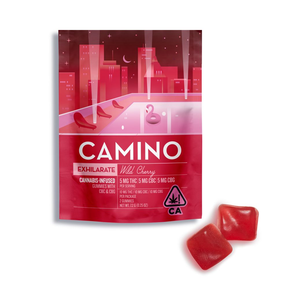 Buy Camino Exhilarate Wild Cherry 1:1:1 CBC + CBG 5mg / 2-Pack