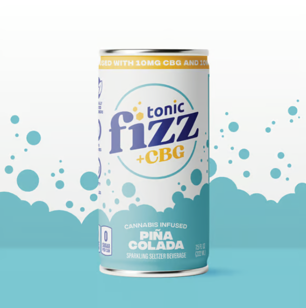 Tonic Fizz Pina Colada 1:1 (THC:CBG) Beverage 10mg 7.5oz