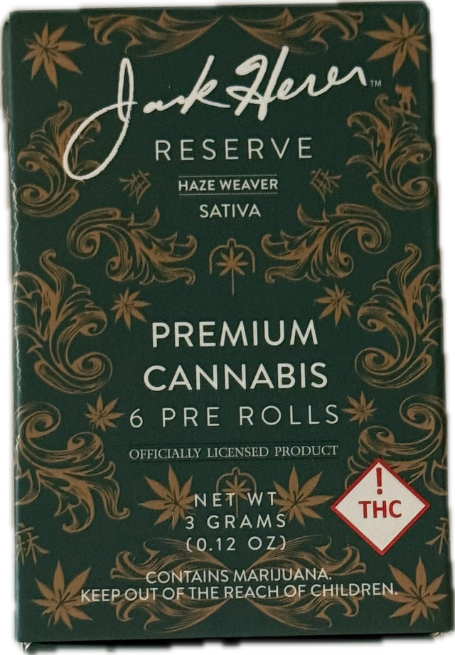 Haze Weaver Pre roll 6-pack Jack Herer