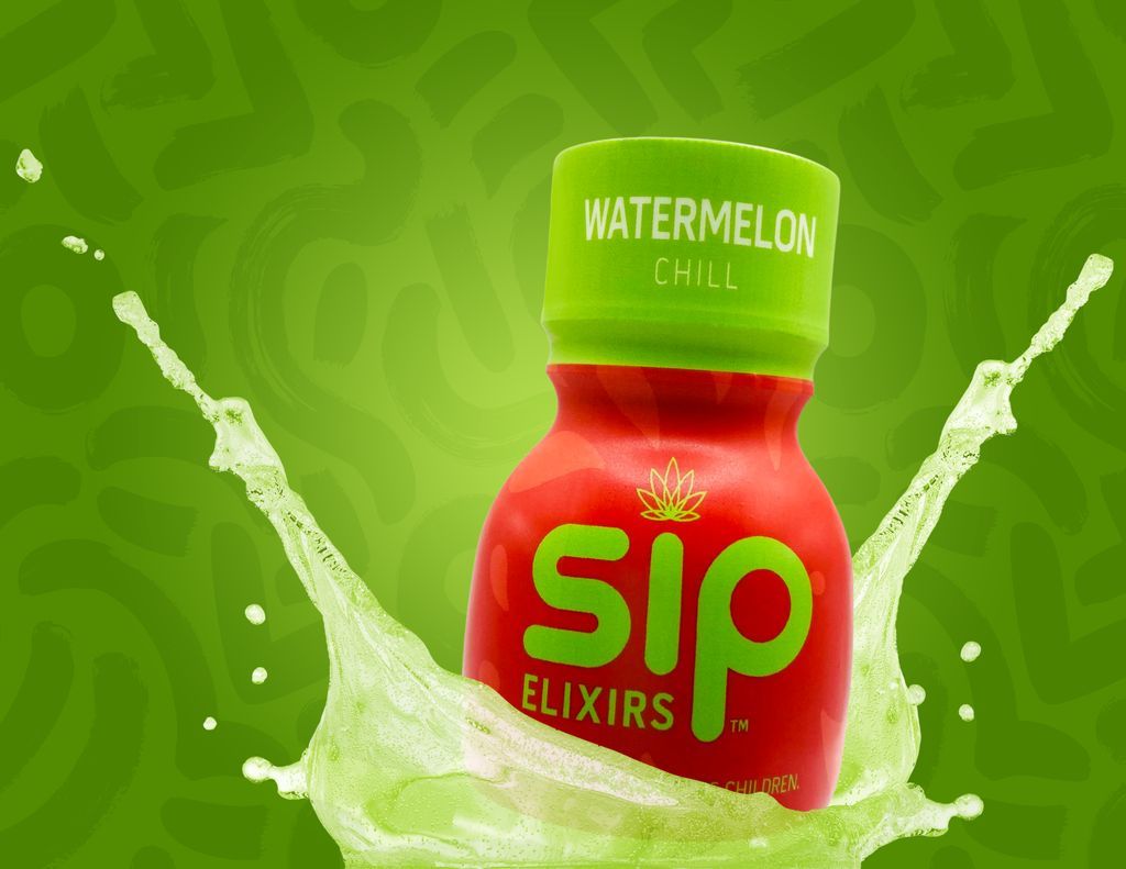 Sip Watermelon Drink Mix Beverage Edible, 100mg, 1pk