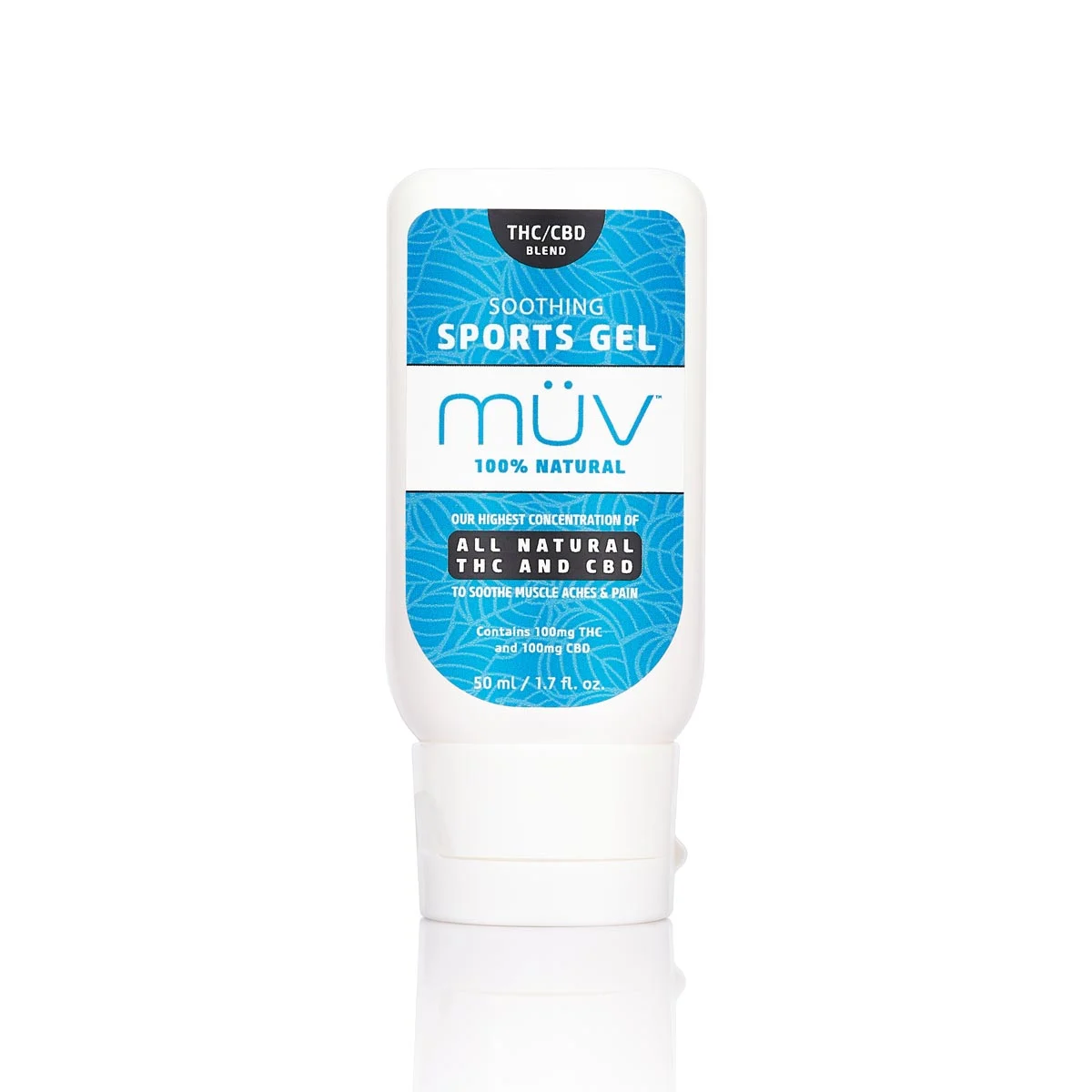 MÜV THC:CBD Sports Gel 1:1 100mg Gel Transdermal Topical, 100mg
