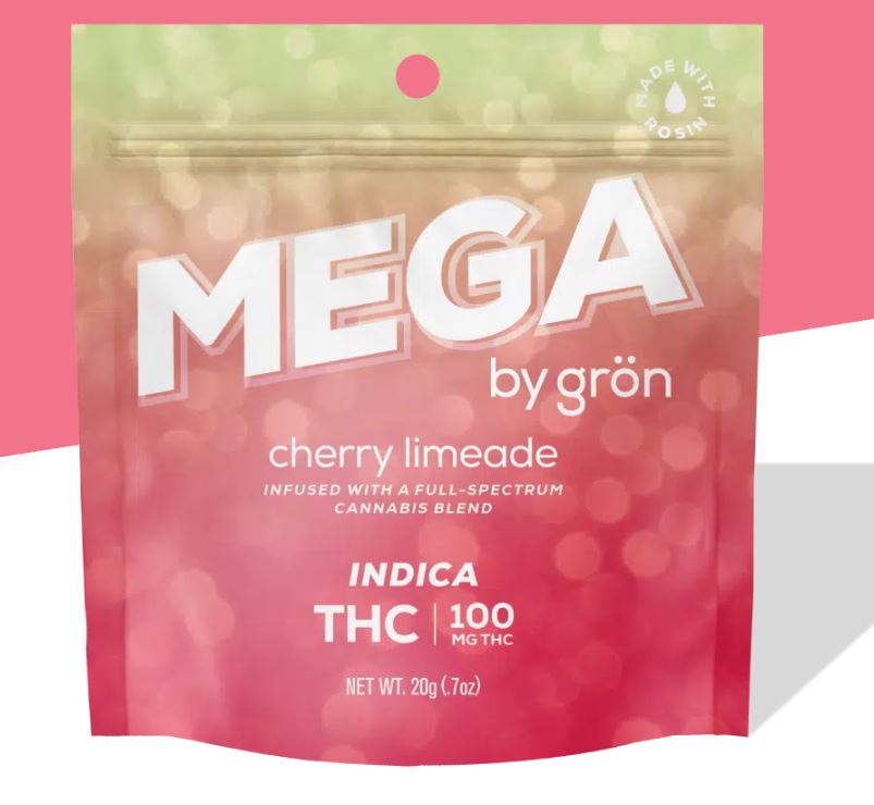 Buy Cherry Limeade MEGA 100mg 1pk Gummies online - Aroma Hill