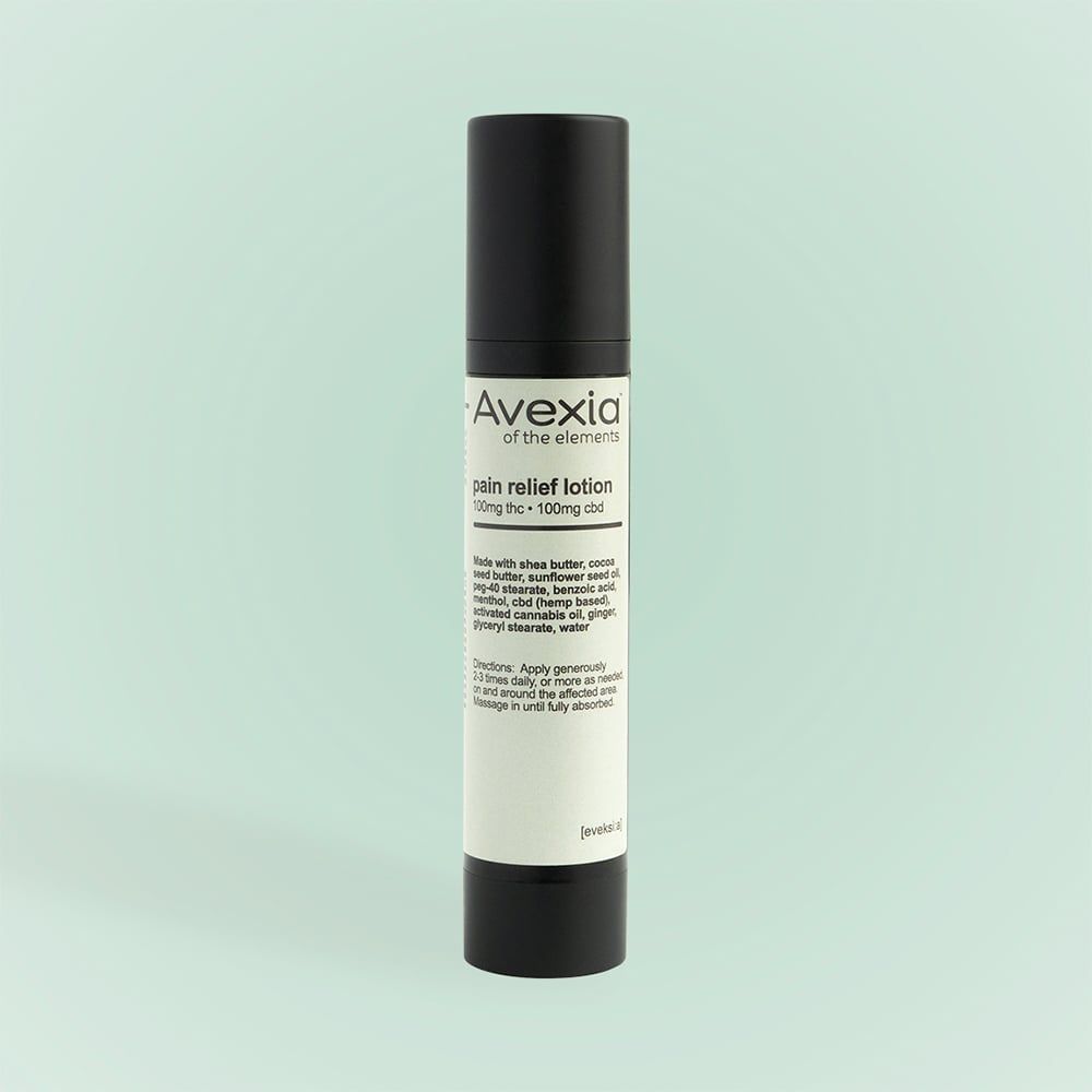 Avexia 1:1 CBD:THC Lotion Transdermal Topical, 100mg