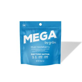 Blue Razzleberry 1:1 [THC:CBG] Gummy product